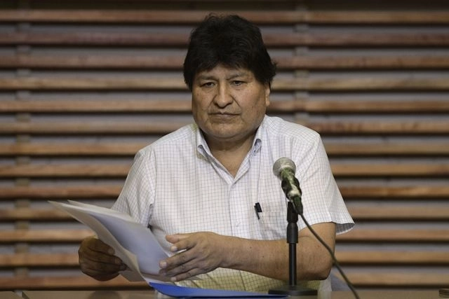 El ex presidente socialista Evo Morales (en imagen del jueves pasado) descartó cualquier participación en el gobierno de su delfín Luis Arce. Foto Afp 