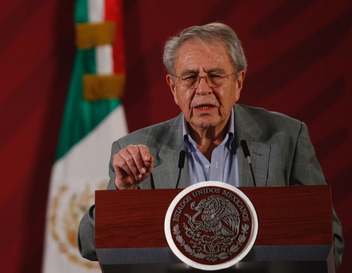 El titular de Salud, Jorge Alcocer durante conferencia de prensa el pasado 09 de abril de 2020. Foto Guillermo Sologuren