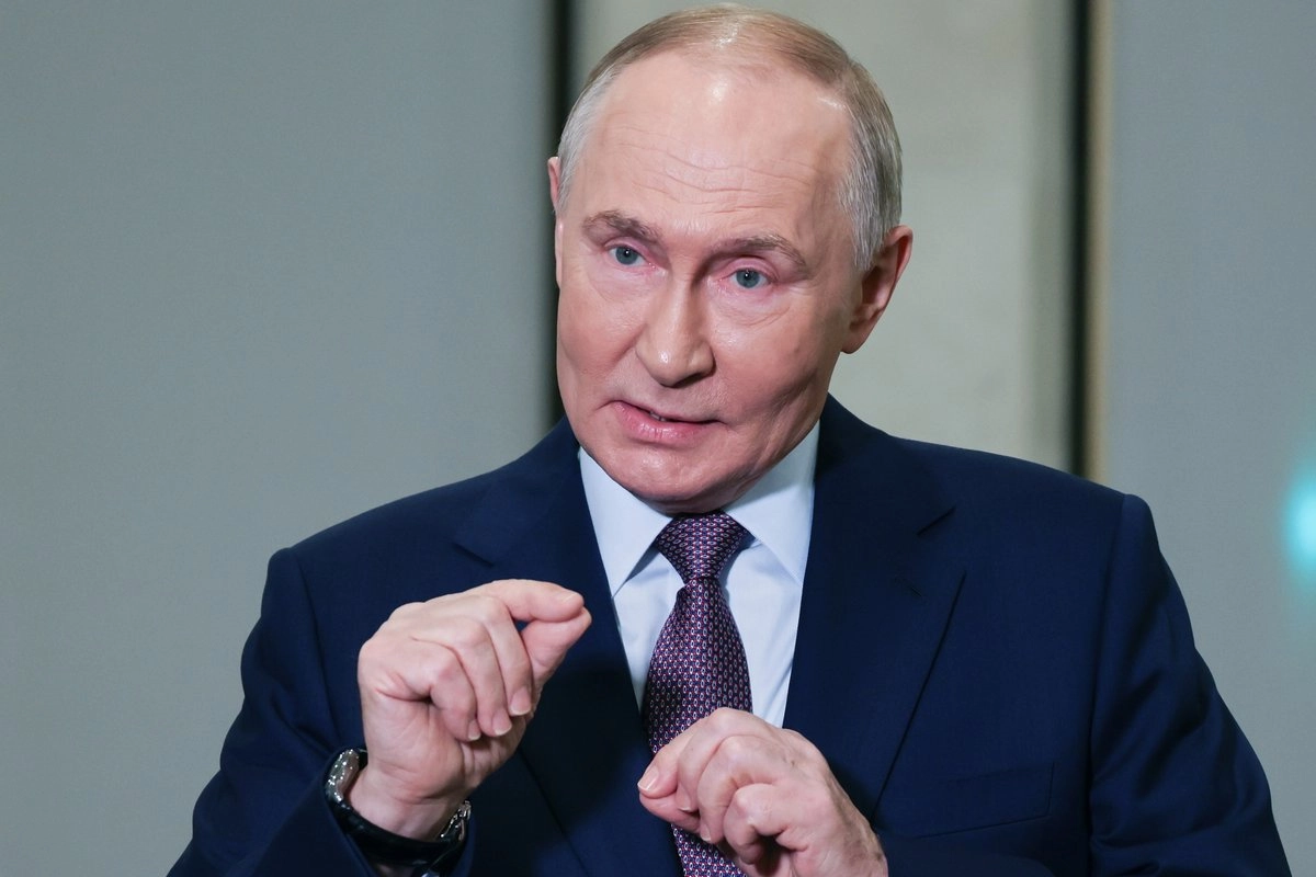 El presidente de Rusia, Vladimir Putin, habla con la prensa en el Palacio Estatal del Kremlin en Moscú, el 23 de octubre de 2025. Foto 