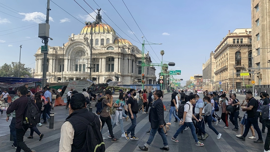 La imagen, en el Centro Histórico de la Ciudad de México. Foto José Antonio López / Archivo
