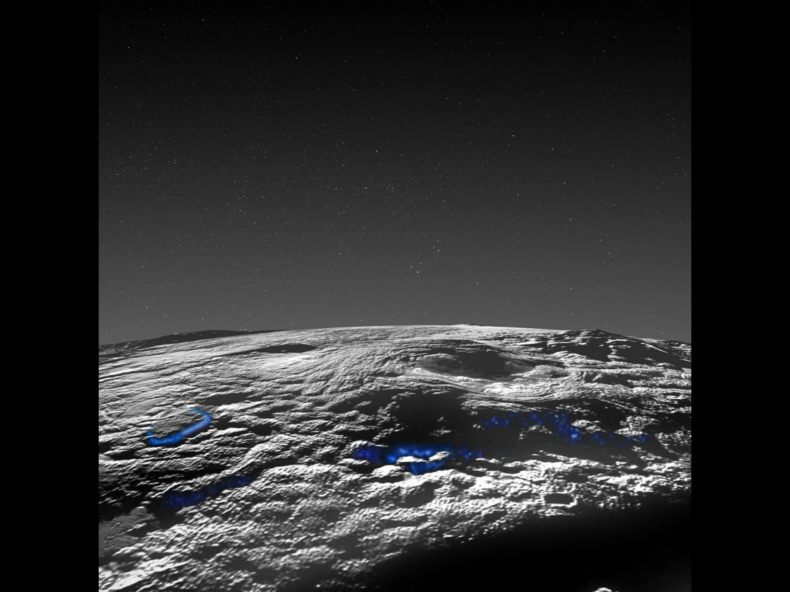 En la superficie de Plutón, extraños bultos que no se habían observado nunca en el sistema solar indican que hubo volcanes de hielo activos hasta hace relativamente poco. Foto Nasa / Johns Hopkins University Applied Physics Laboratory / Southwest Research Institute vía Afp