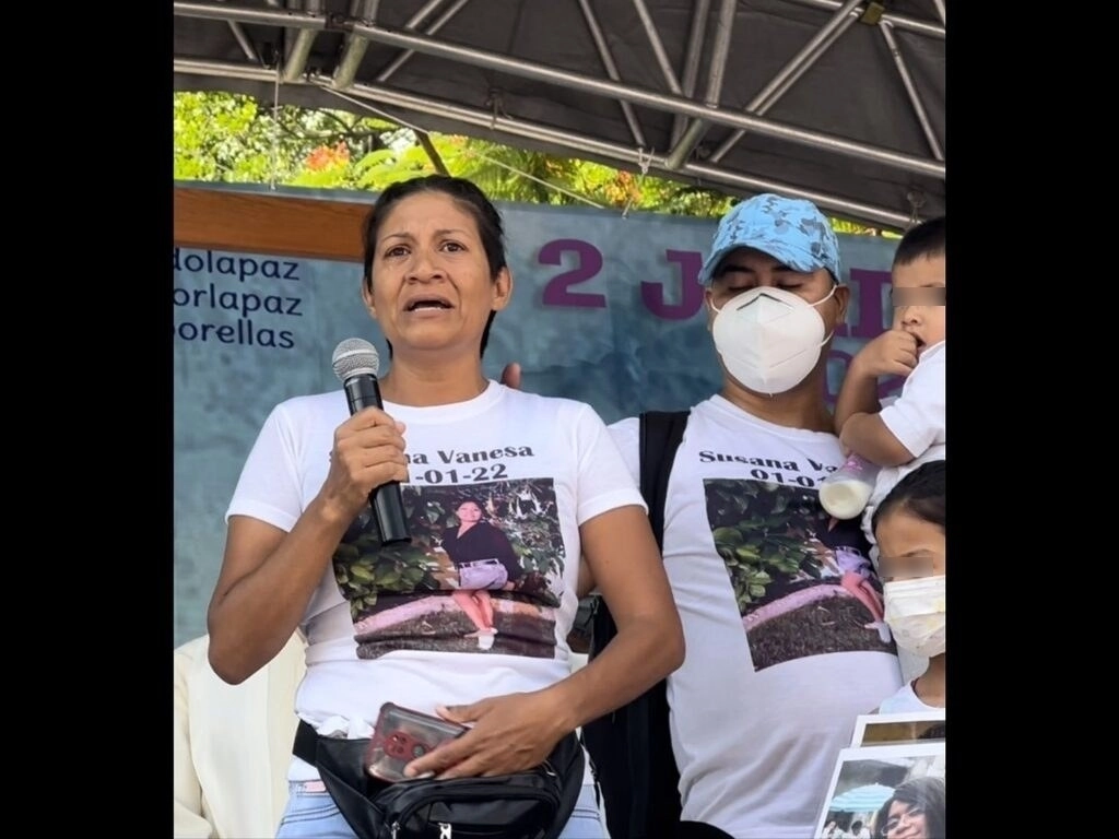 Alba Fabiola Cruz Barrios, madre de Susana Vanessa Cruz Barrios que desapareció en enero. Foto Rubicela Morelos