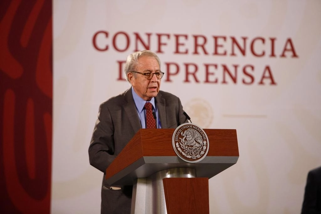 El secretario de Salud, Jorge Alcocer, durante la conferencia presidencial del 26 de julio. Foto Pablo Ramos