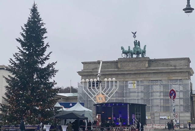El candelabro también es un símbolo de reconciliación en Berlín. Foto Alia Lira Hartmann 