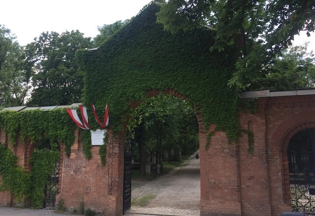 Entrada al cementerio de San Marx, donde se halla el mausoleo del genio de Salzburgo. Foto Alia Lira Hartmann 