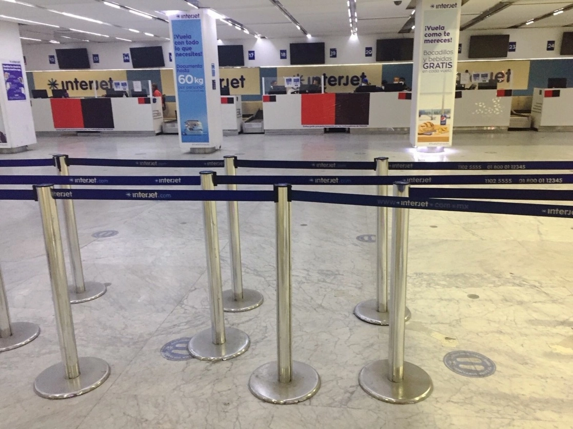 Interjet enfrenta una huelga que estallaron trabajadores sindicalizados el 8 de enero de 2021, ante la falta de pago. Foto Cristina Rodríguez / archivo