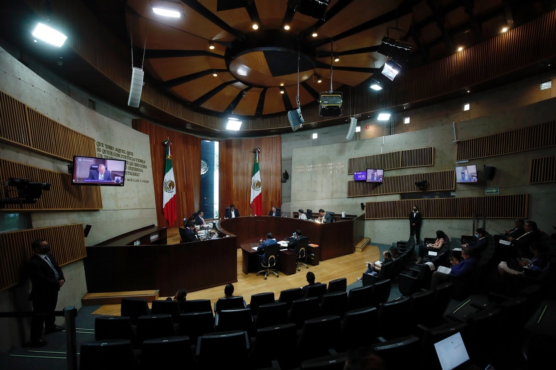 Sala de sesiones del TEPJF. Foto Cristina Rodríguez