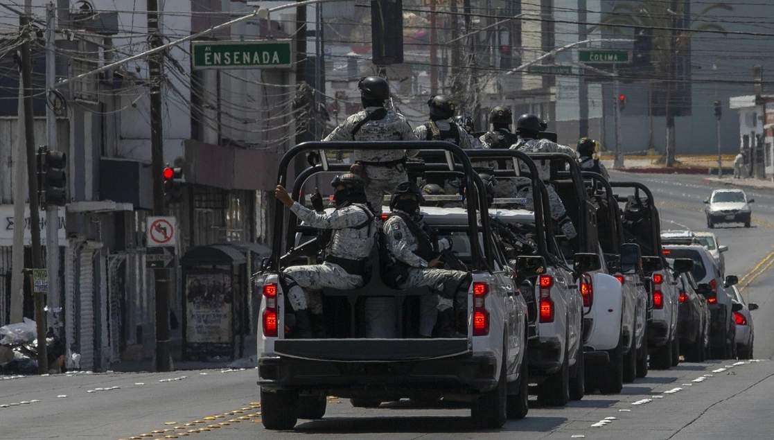 Militares en Tijuana para reforzar las tareas de seguridad. Foto Cuartoscuro / Archivo 
