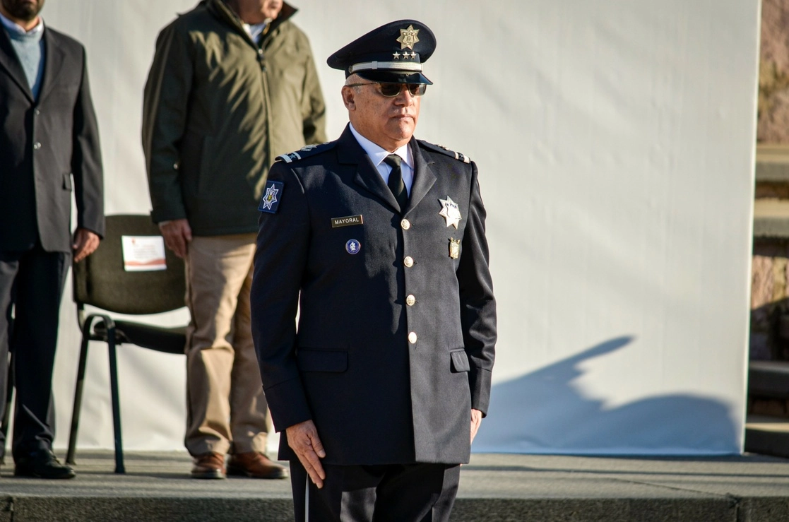 El general brigadier, Arturo Medina Mayoral, tomó protesta como el nuevo titular de la Secretaría de Seguridad Pública de Zacatecas, el 1 de febrero de 2023. Foto tomada del Twitter de @Gral_Mayoral