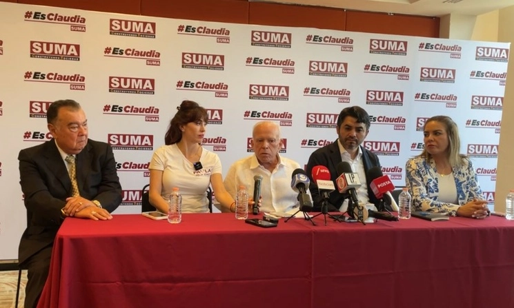 Imagen tomada de la transmisión en redes de la instalación de SUMA en Nuevo León