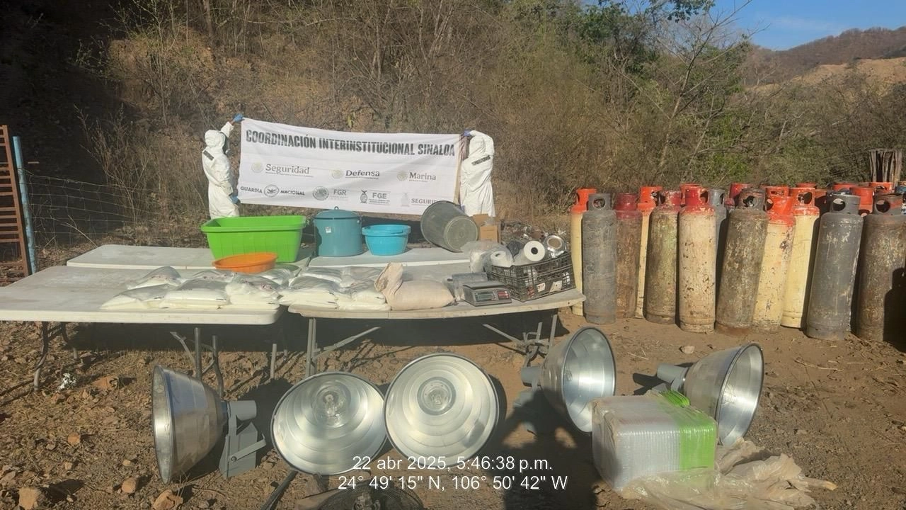 Autoridades federales localizaron y desmantelaron en Durango dos laboratorios de drogas sintéticas. Foto 