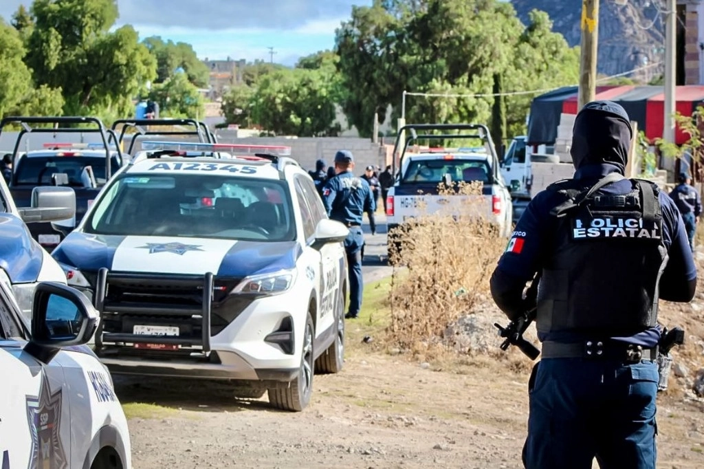 Los operativos policiales se realizaron en los municipios de Tula, Epazoyucan y Mineral de la Reforma, el 30 de noviembre de 2023. Foto cortesía SSP de Hidalgo 
