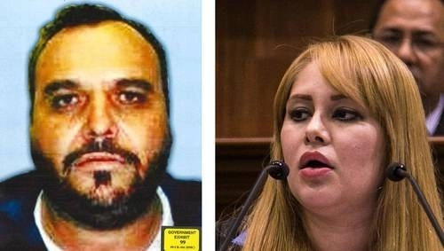 Jesús El Rey Zambada García, en imagen sin fecha, y Lucero Guadalupe Sánchez, La Chapodiputada, cuando era legisladora, en julio de 2015. Fotos Ap y Cuartoscuro


