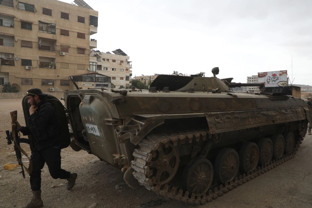 Soldados en el suroeste de Damasco, Siria, el 30 de abril de 2025. 