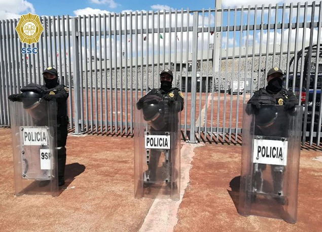 La SSC garantiza la seguridad de los asistentes a los estadios en la Ciudad de México bajo los protocolos de actuación y acuerdos firmados con las autoridades deportivas. Foto SSC