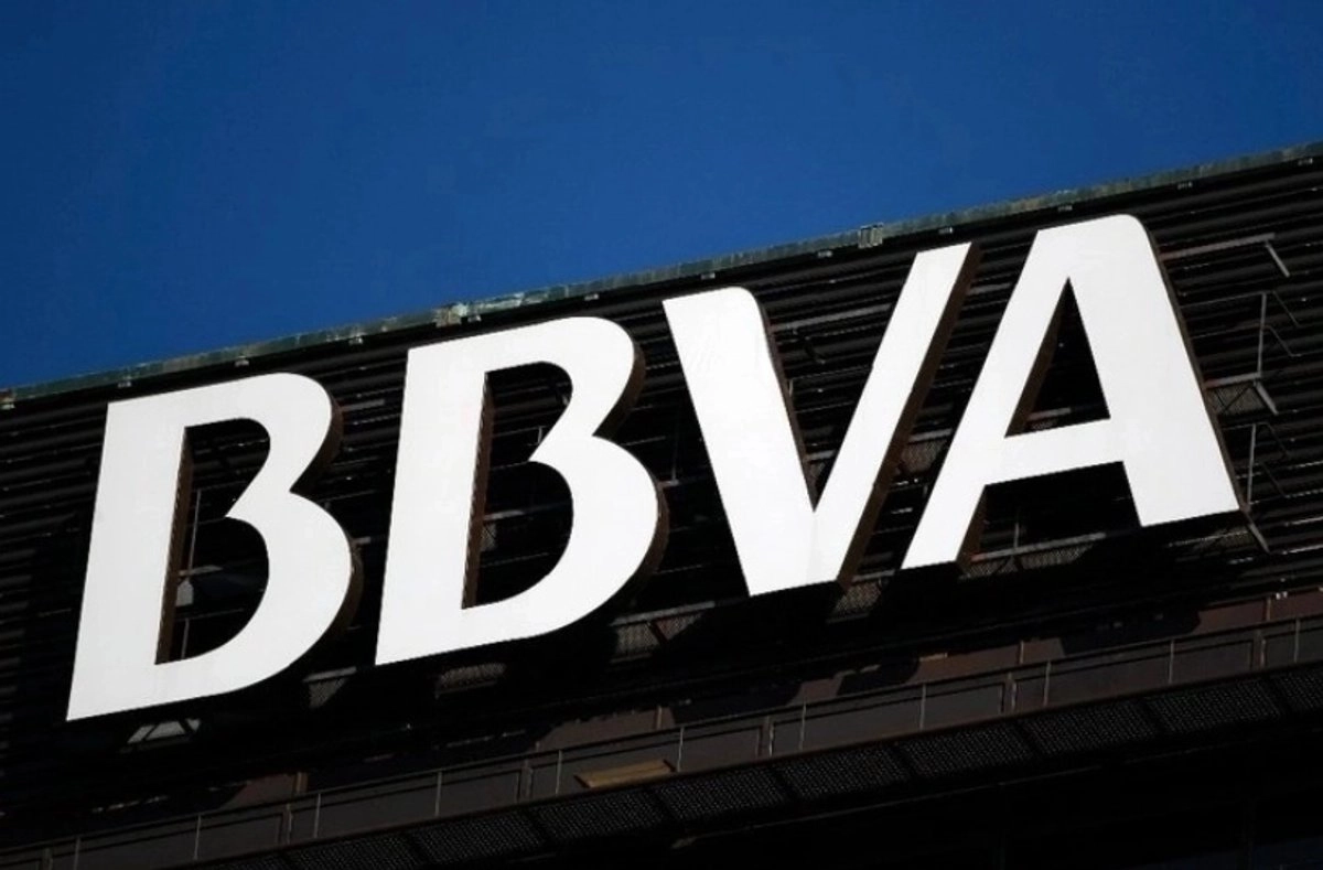 Logotipo del banco BBVA en imagen de archivo. Foto 