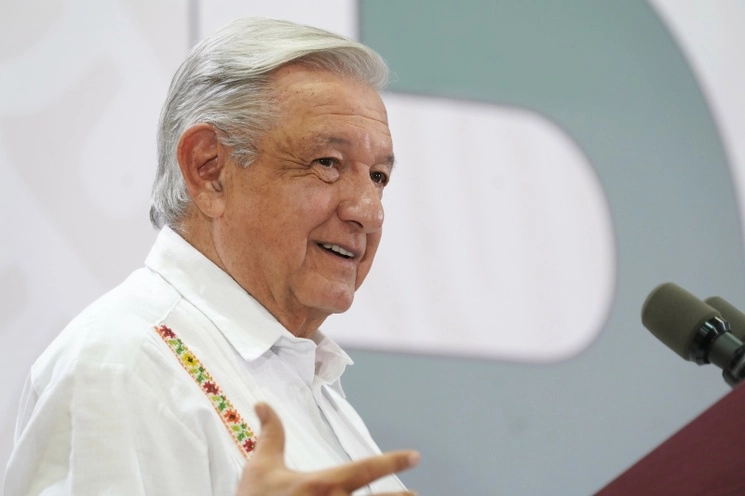 El presidente Andrés Manuel López Obrador durante su Quinto Informe de Gobierno, en Campeche, el 1 de septiembre de 2023. Foto tomada de la red social X @JesusRCuevas