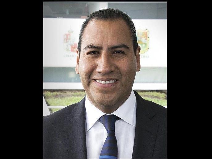 El senador de Morena, Eduardo Ramírez, presidente de la Comisión de Puntos Constitucionales, en imagen de archivo. Foto tomada del sitio morena.senado.gob.mx