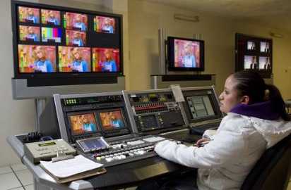 Master de las instalaciones de Canal 11 del IPN. 