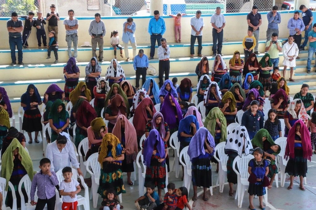 Miembros de la asociación civil Las Abejas. Foto Cuartoscuro/ archivo