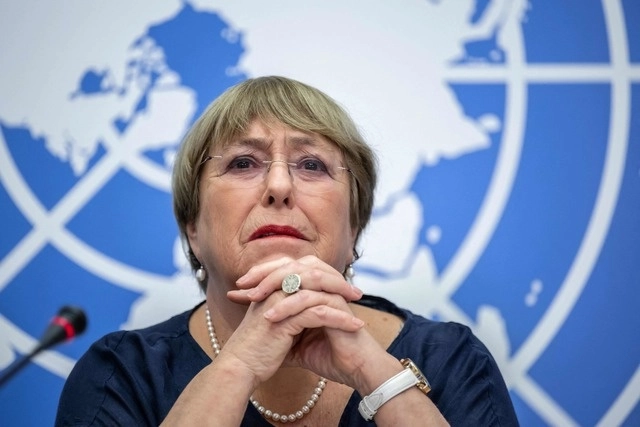 La Alta Comisionada saliente de las Naciones Unidas, Michelle Bachelet. Foto Afp