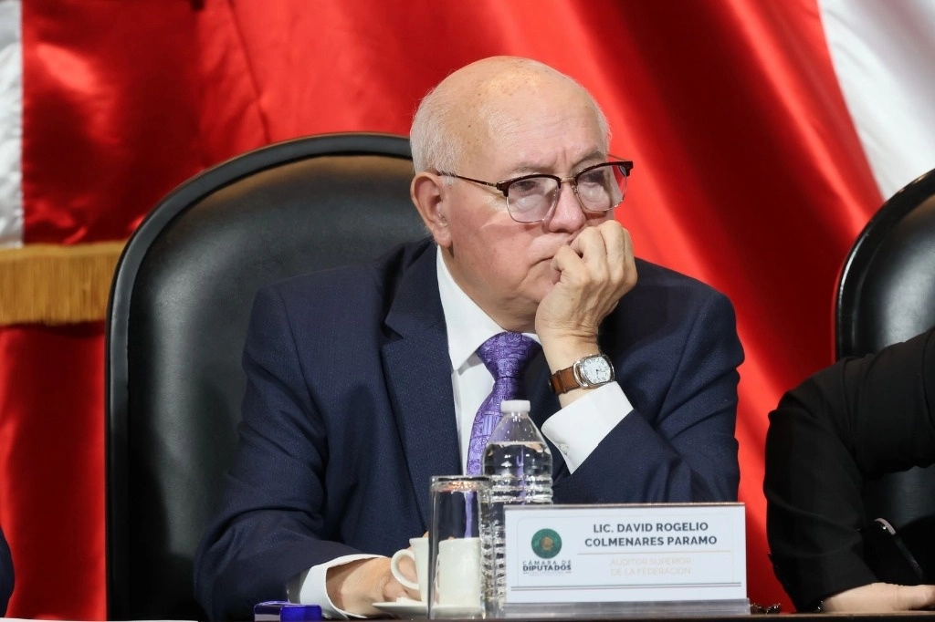  El titular de la Auditoría Superior de la Federación (ASF), David Colmenares Páramo, entregó el informe del resultado de la Fiscalización Superior de la Cuenta Publica 2023 a la Cámara de Diputados, en la Ciudad de México, el 20 de febrero de 2025. Foto Luis Castillo
