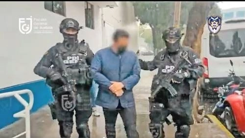 Vizcaíno Carmona fue detenido en la colonia Del Valle y permanece en el Reclusorio Norte. Foto cortesía de la FGJ 