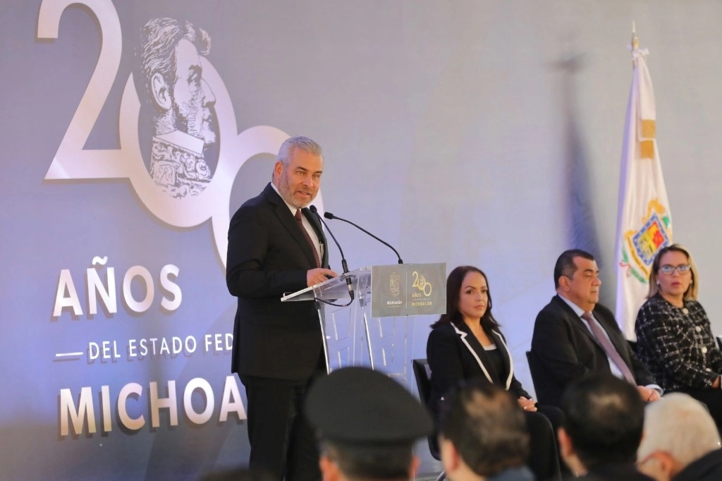 Alfredo Ramírez Bedolla, gobernador de Michoacán denunció que siguen detectado varios desfalco de la administración anterior. Foto @ARBedolla