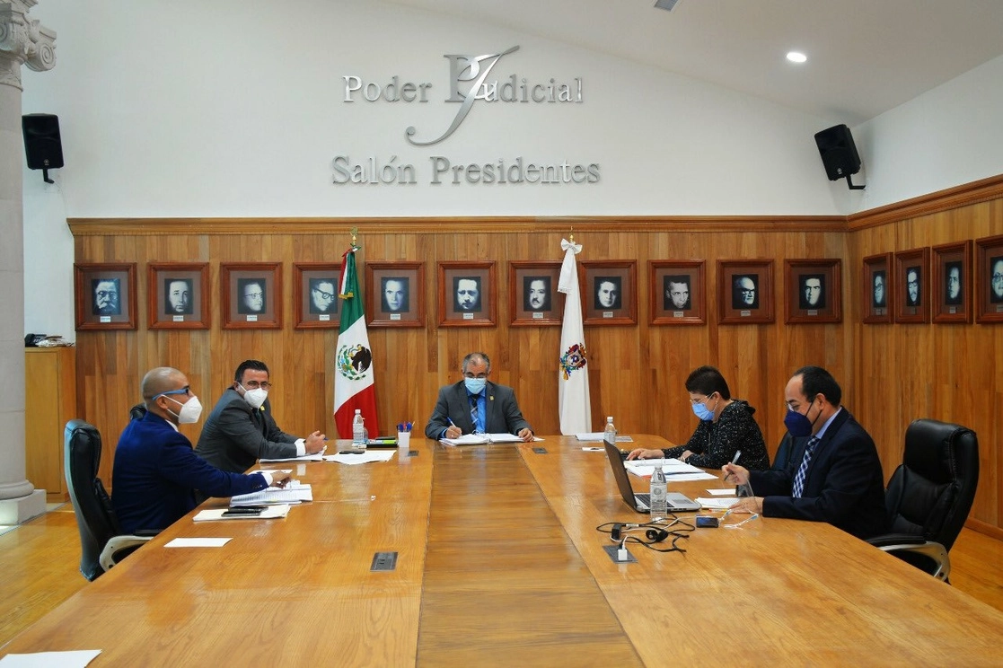 En imagen de archivo, sesión del Consejo del Poder Judicial de Guanajuato. Imagen tomada del Twitter @PoderJudicialGT 