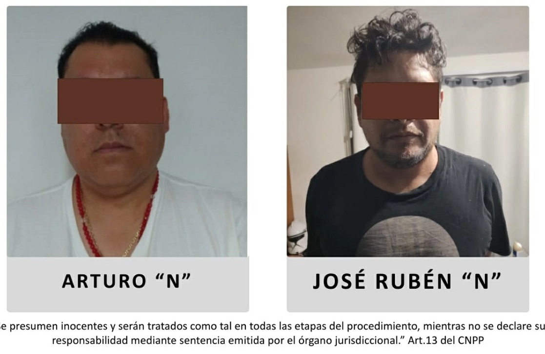 José Rubén “N” y Arturo “N”, ex comisionados del Instituto Veracruzano de Acceso a la Información fueron detenidos este fin de semana. Foto Fiscalía Veracruz