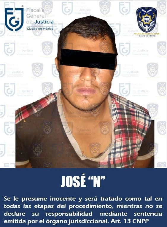 Imagen del presunto feminicida proporcionada por la FGJ-CDMX