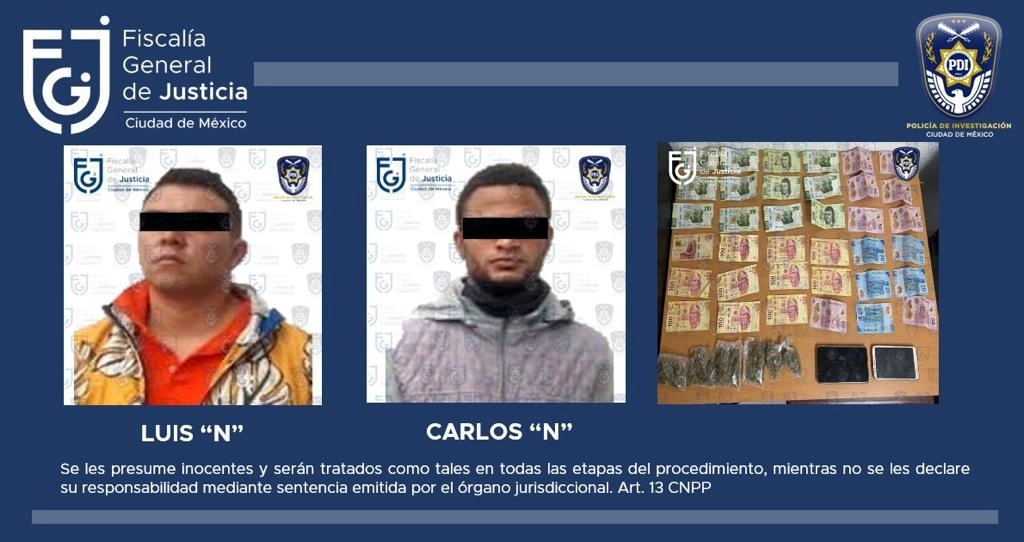 Ficha de “Los gota a gota”, como se hacían llamar los detenidos. Foto cortesía FGJCDMX