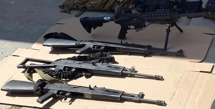 Armamento asegurado. Foto cortesía GN