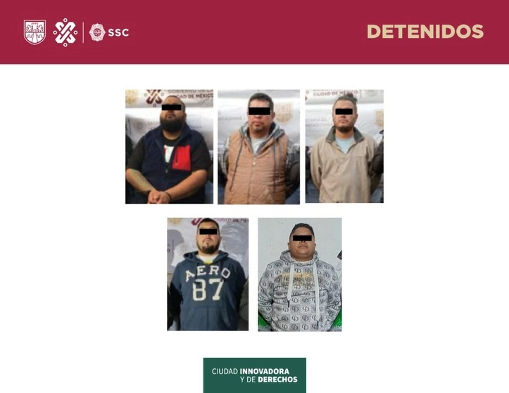 Los detenidos, junto con la aparente droga asegurada, quedaron a disposición del agente del Ministerio Público correspondiente. Foto SSC