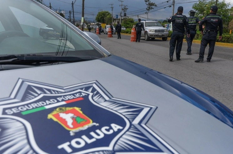 Después de la sucesos violentos que se vivieron en la capital mexiquense,los operativos de seguridad por parte de la policía municipal se reforzaron. Foto Cuartoscuro