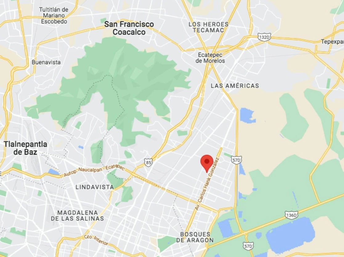 Los sospechosos fueron detenidos en una oficina habilitada como ‘call center’ en la colonia Valle de Anáhuac, Ecatapec, estado de México. Foto tomada de Google Maps
