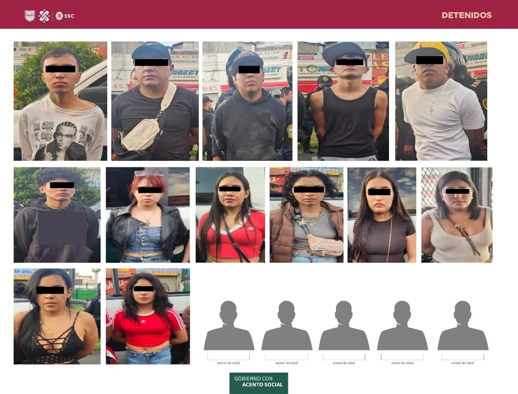Los operadores del Centro de Comando y Control (C2) Centro les informaron que en dicho punto, varias personas que circulaban en motocicletas portaban extintores, los cuales usaban para rociar con polvo a los vehículos estacionados y transeúntes. Foto SSC