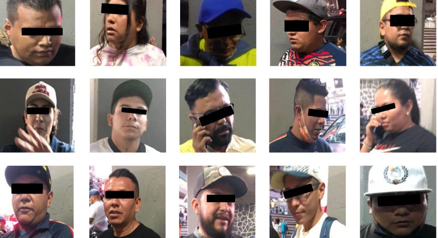 Al menos cinco de los 2 detenidos ya tenían antecedentes como revendedores de boletos de eventos. Foto SSC