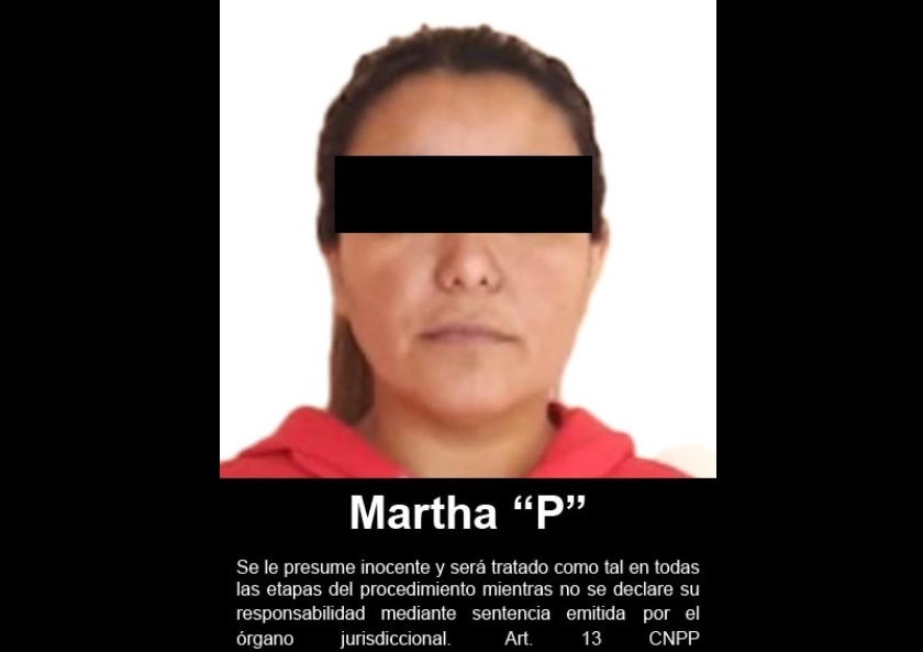 Detienen a ‘La China’, presunta líder de una célula del Cártel del Golfo, fue ubicada en un inmueble del Sector Arboledas de la ciudad de Matamoros, Tamaulipas. Foto FGR