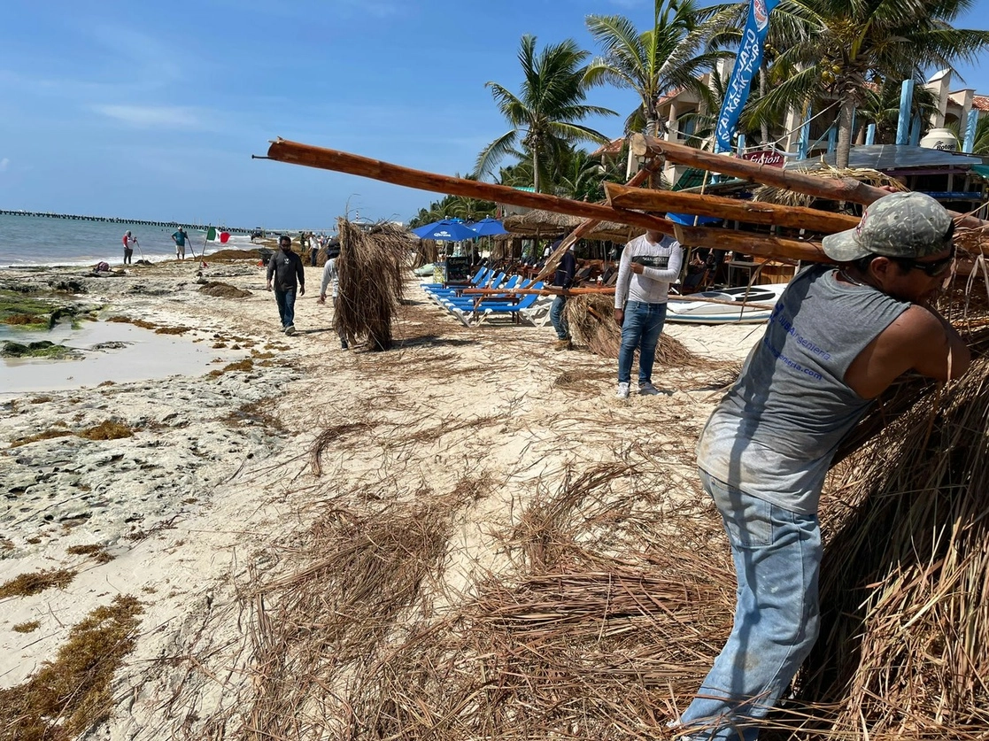 Una de las zonas de Playa del Carmen en las que las autoridades realizaron el operativo. Foto 'La Jornada'