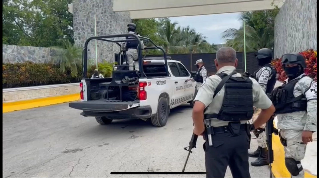 Personal de la Secretaría de Seguridad aún investiga los hechos. Foto Joana Maldonado/ La Jornada maya

