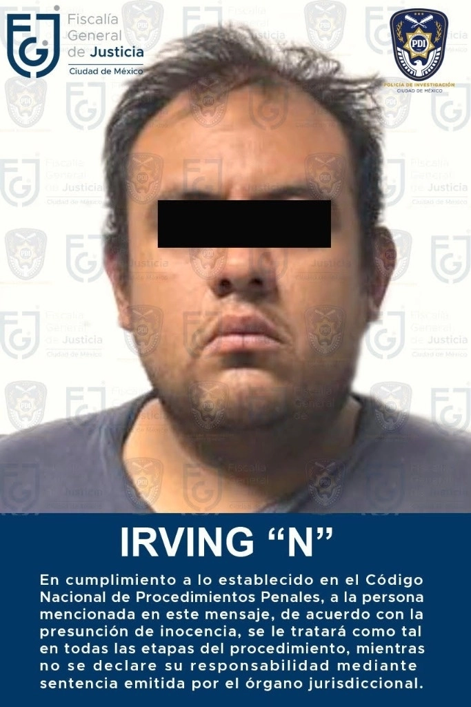 La Fiscalía General de Justicia de la Ciudad de México informó que, de acuerdo con las indagatorias, el hombre presuntamente agredió con un arma blanca a tres mujeres. Foto FGJCDMX