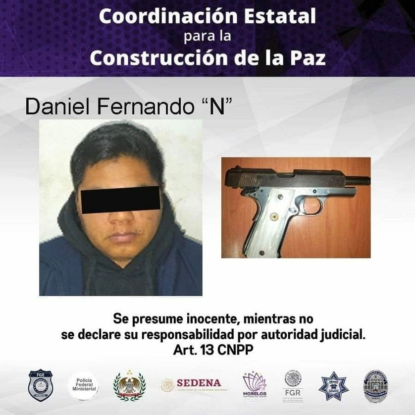 El alcalde del municipio de Zacualpan de Amilpas, Morelos, es acusado de violar la Ley Federal de Armas de Fuego y Explosivos. Foto tomada de facebook.com/ssp.morelos
