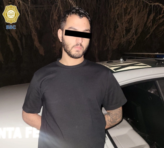 El sujeto fue identificado por la Secretaría de Seguridad Ciudadana como Haddy. Foto tomada de la cuenta de Twitter @OHarfuch
