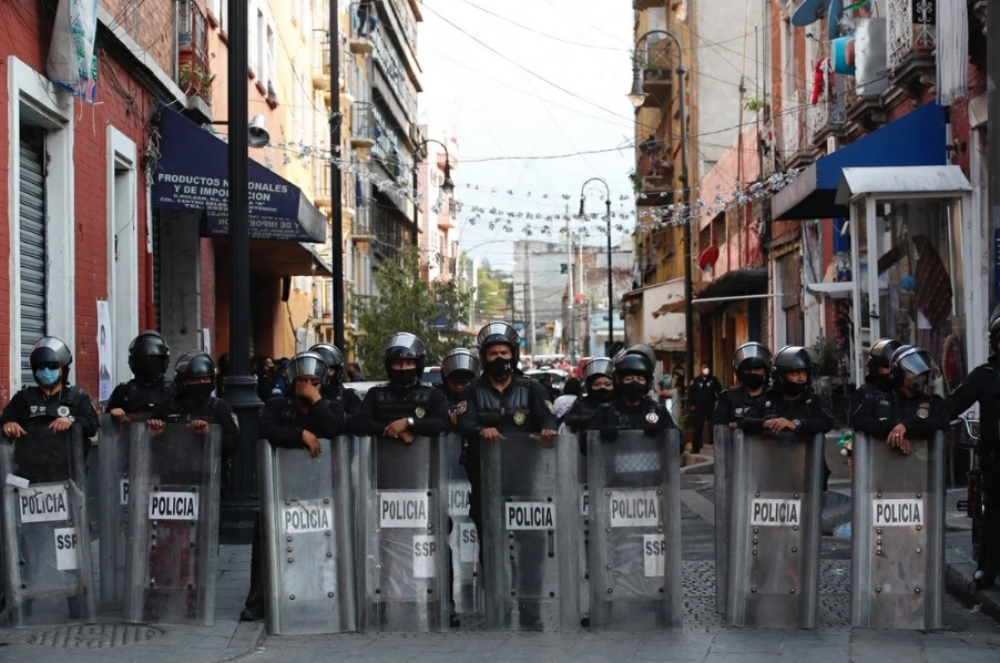 Operativo en Tepito, Ciudad de México. 