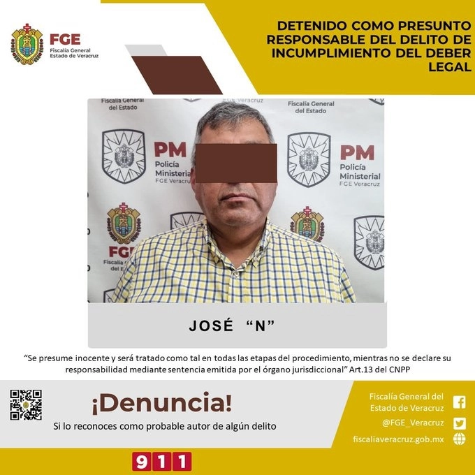 Imagen que difundió la Fiscalía veracruzana.