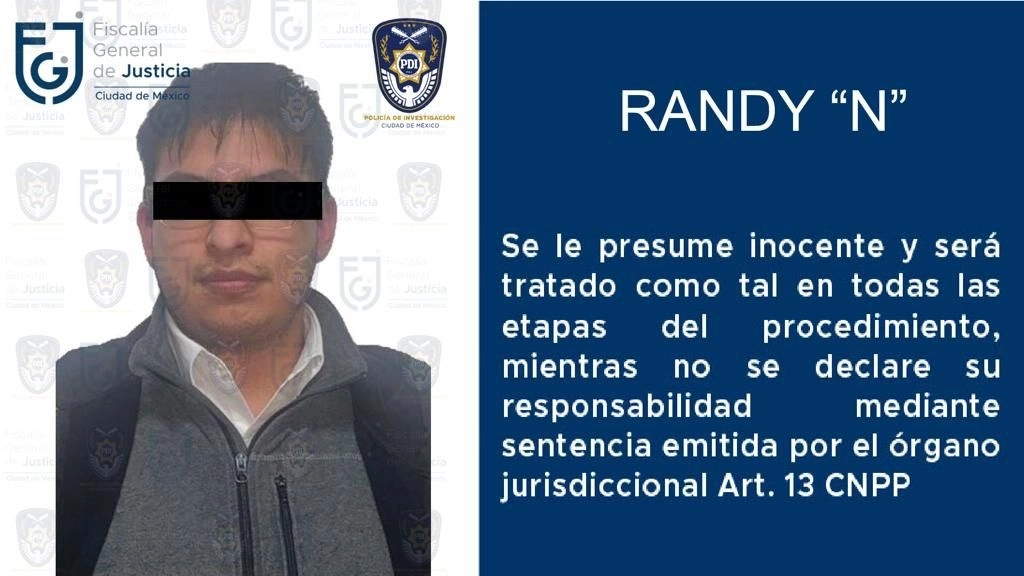 La Fiscalía capitalina informó sobre la detención de un cuarto presunto implicado en el asesinato de tres personas en la colonia Roma. Foto cortesía FGJ