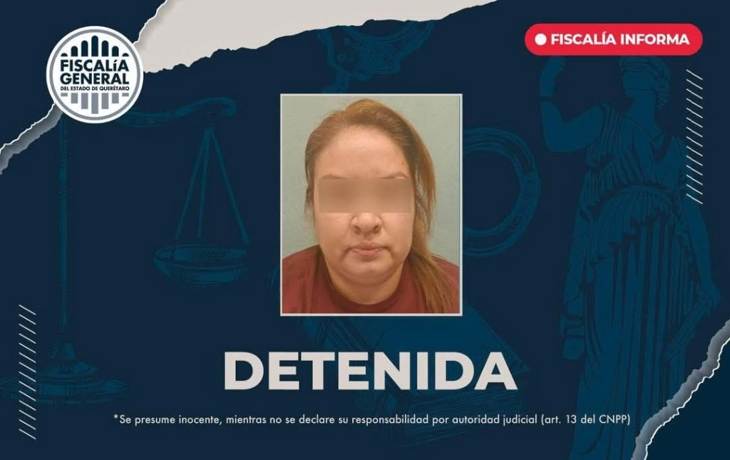 La defraudadora detenida en Querétaro ofrecía la gestión y entrega de visas por diversas cantidades de dinero. Foto Tomada de X @fiscaliaqro