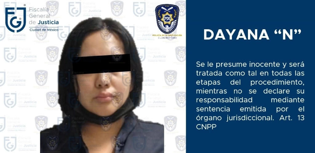 Derivado de las indagatorias, se conoció que Dayana N, posiblemente participó en el incendio del establecimiento. Foto FGJCDMX