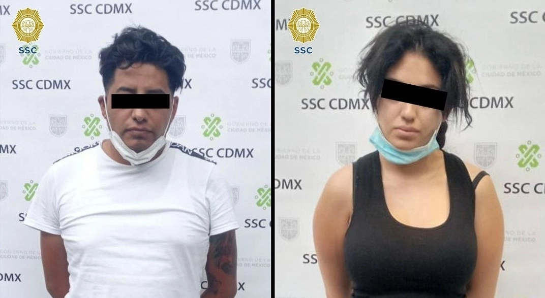 Un hombre y una mujer fueron aprehendidos en la colonia Piedad Narvarte, en Benito Juárez. Se les vincula con la falsificación de documentos y con el grupo delincuencial la Unión Tepito. Foto cortesía SSC